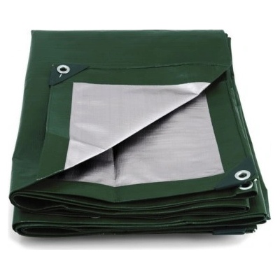 Kataro krycí plachta zelená / šedá PE 250g/1m² PEZ2504008, 4 x 8 m