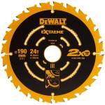 DEWALT Циркулярен диск за дърво DeWALT Extreme DT10304, 190x30 мм, 24T (UNI-09675)
