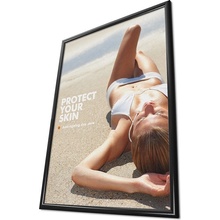 Jansen Display Klaprám 500 x 700 mm ostrý roh profil 25 mm RAL 9005