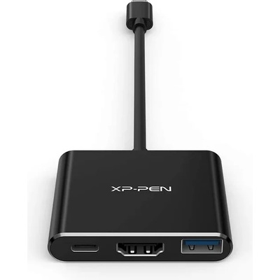 XPPen USB-C адаптер към HDMI, USB 3.0, DeX, PD за телефони или лаптопи, с поддръжка на зареждане (ACW01)