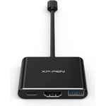 XPPen USB-C адаптер към HDMI, USB 3.0, DeX, PD за телефони или лаптопи, с поддръжка на зареждане (ACW01)