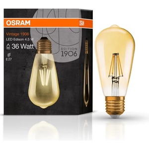 OSRAM VINTAGE 1906 LED CL Edison FIL GOLD 36/4, 5W/825 E2 LEDVANCE