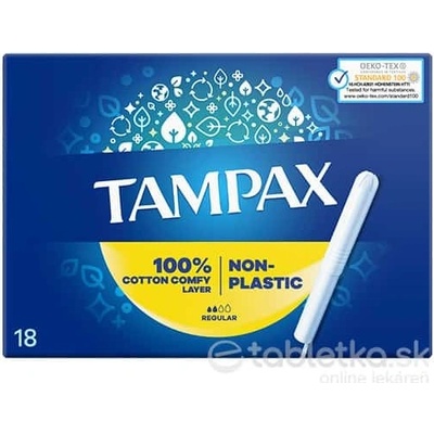 Tampax Non-Plastic Regular tampony 18 ks
