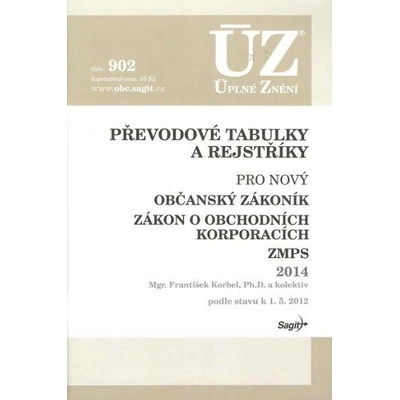 Převodové tabulky a rejstříky ÚZ, č. 902