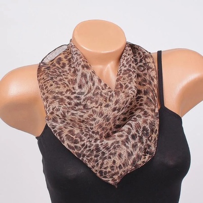 Модно фишу в бежово и кафяво