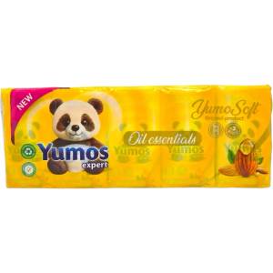  Yumos носни кърпи, 10 броя, Бадем