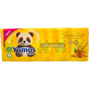  Yumos носни кърпи, 10 броя, Бадем