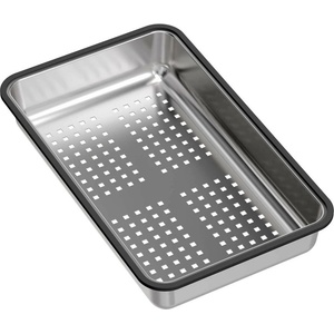 Quadron Цедка за мивка Quadron Unique от неръждаема стомана 38x23 см (RFC01-01) Мивка за вграждане