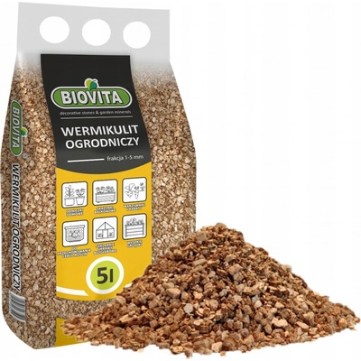 Biovita Zahradní vermikulit 1-5 mm 5 l Přírodní