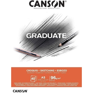 Canson Pad Graduate Sketching Скицник 40 A5 96 g (C400110361)