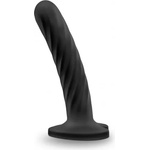Blush Novelties Силиконово дилдо с вакуумна основа сърце Temptasia Twist размер M