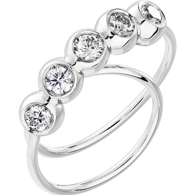 Tiami Prsten z bílého zlata s diamanty RCUW20001