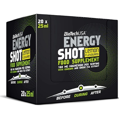 BioTech USA Energy Shot citrón 20 x 25 ml