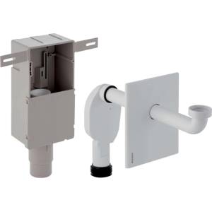 Geberit - Комплект за мивка с сифон, хоризонтален изход, матирана неръждаема стомана 151.121. 00.1 (151.121.00.1)