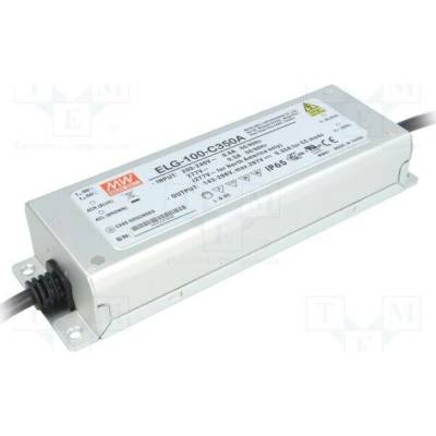 MEAN WELL ELG-100-C500A Napájecí zdroj: spínaný; LED; 100W; 100÷200VDC; 250÷500mA; IP65