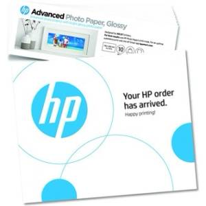 HP Photo Paper Advanced 49V51A, 250 g/m2, 4x12", 10x30, 5cm, 10 бр. , гланцирана, мастиленоструйна, бяла, фотохартия (49V51A)