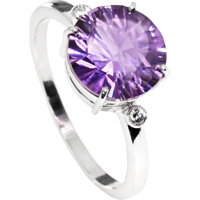 Stuchlík zlatý prsten s ametystem 015468