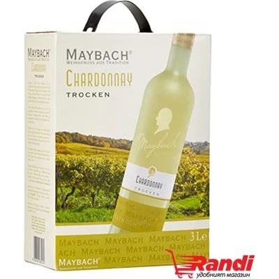 Вино бяло Maybach Chardonnay 3л