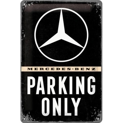 PLAKÁT PLECHOVÁ CEDULE MERCEDES PARKING 20X30 nostalgic art