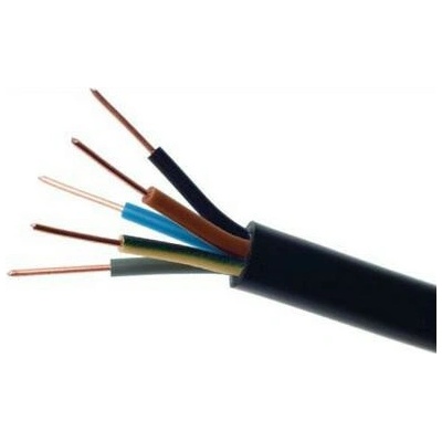 ELEKTROKABEL Viacpramenný elektrický kábel YKY 0,6/1kV 5x16mm2 ČIERNY ELEKTRICKÝ KÁBEL 1m