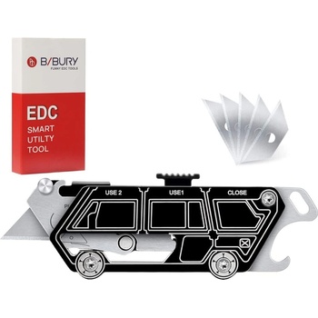 Bibury EDC Multitool - компактно джобно ножче-инструмент, 10 в 1