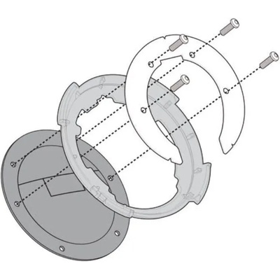 Givi BF04 Specific Flange for Fitting Tanklock, TanklockED Bags (BF04)