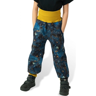 ESITO Rostoucí softshellové kalhoty Galaxie modrá