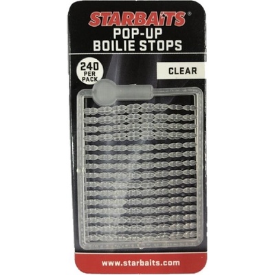 Starbaits Zarážky na Boilies Pop Up Stops číra