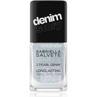 Gabriella Salvete Longlasting Enamel Denim Story dlhotrvajúci lak na nechty odtieň 02 Pearl Denim 11 ml