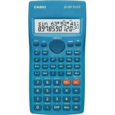 CASIO VEDECKÁ KALKULAČKA FX-220PLUS-2 MODRÁ, 12MIESTNY DISPLEJ