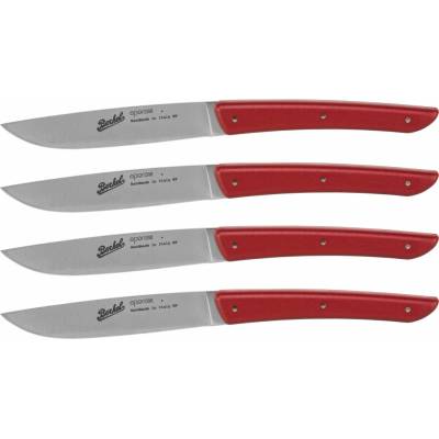 Berkel steak knife set 4 ks. Color red