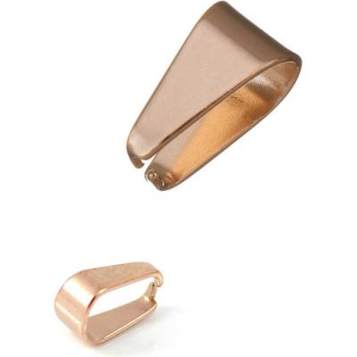 Nerezové šlupny 7-10mm růžovo zlaté - 1Ks+B - 10 x 5 mm / 50Ks