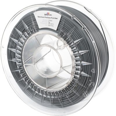 Spectrum 80238 3D филамент, PLA Matt, 1, 75mm, 1000g, тъмно сиво (80238)
