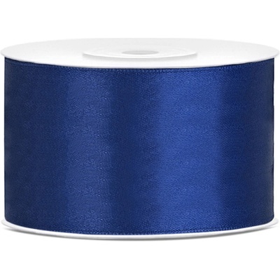 Stuha saténová NAVY BLUE, 38 mm x 25 m – Zboží Dáma