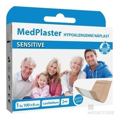 MedPlaster Náplast Sensitive 100 x 6 cm