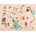 Multidecor Детски антихлъзгащ килим ARES STREETS 80x150 см бежов/сафари (MU0252)