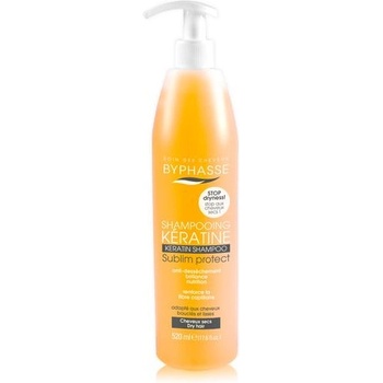 BYPHASSE Keratin Shampoo 520ml шампоан за суха коса с кератин
