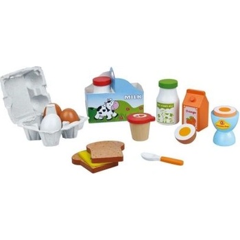 Lelin - Дървен комплект с продукти за закуска (L40069)