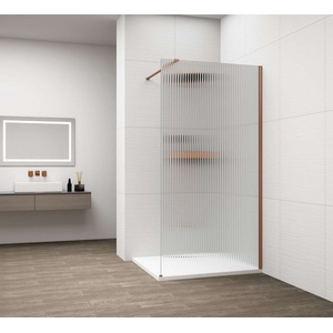 POLYSAN Esca - Душ стена Walk-In 90x210 см, Antidrop, Флуте стъкло/матова мед ES1390-09 (ES1390-09)