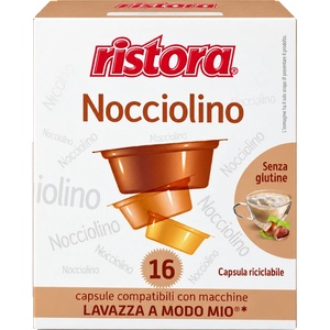 ristora Кафе капсули Ristora Nocciolino капучино с лешник за A Modo Mio, 16 бр