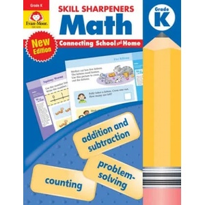 Skill Sharpeners: Math, Kindergarten Workbook | Evan-Moor Educational Publishers (ISBN: 9781629389851)