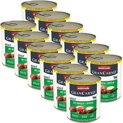 Animonda GranCarno Adult елен с ябълка 12 x 800 г