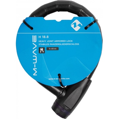 M-Wave Катинар M-wave Panzergliederschloss H 18.8 Bike lock - Black - размер Ø 18 x 800 mm (870-3000-0111)