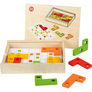 Montessori Playtive duhová motorická hračka (hra s geometrickými tvary)