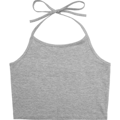 Brandit Neckholder dámske tielko grey melange