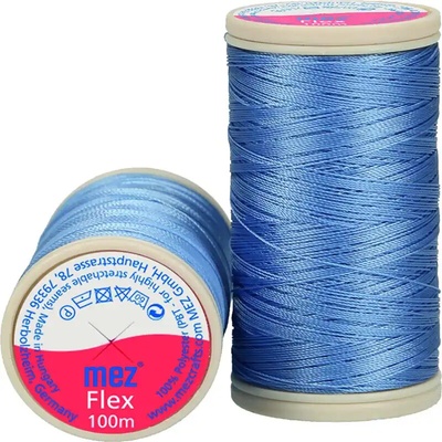Elastická polyesterová nit 4067 Světle modrá