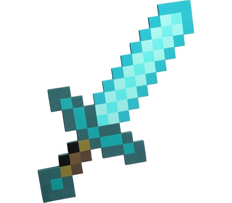 Minecraft meč malý modrý