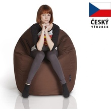 CrazyShop sedací vak Hruška Mega hnědá