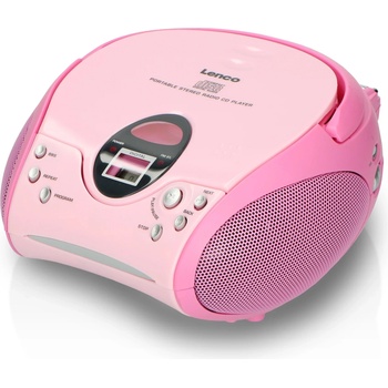Lenco CD плейър Lenco - SCD-24, розов (SCD-24 Pink)