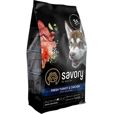 Savory Junior Large Fresh Turkey&Chicken 3 kg